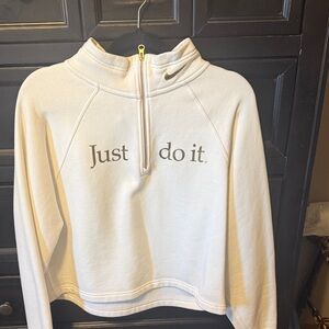 Nike Women's Cream Cowl Neck Sweater